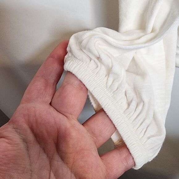 4X 26W Cream Come As You Are Double Graphic Tee Ying Yang Flowers 90s Peace drop - Picture 6 of 8